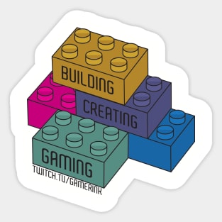 Build, Create and Game Sticker